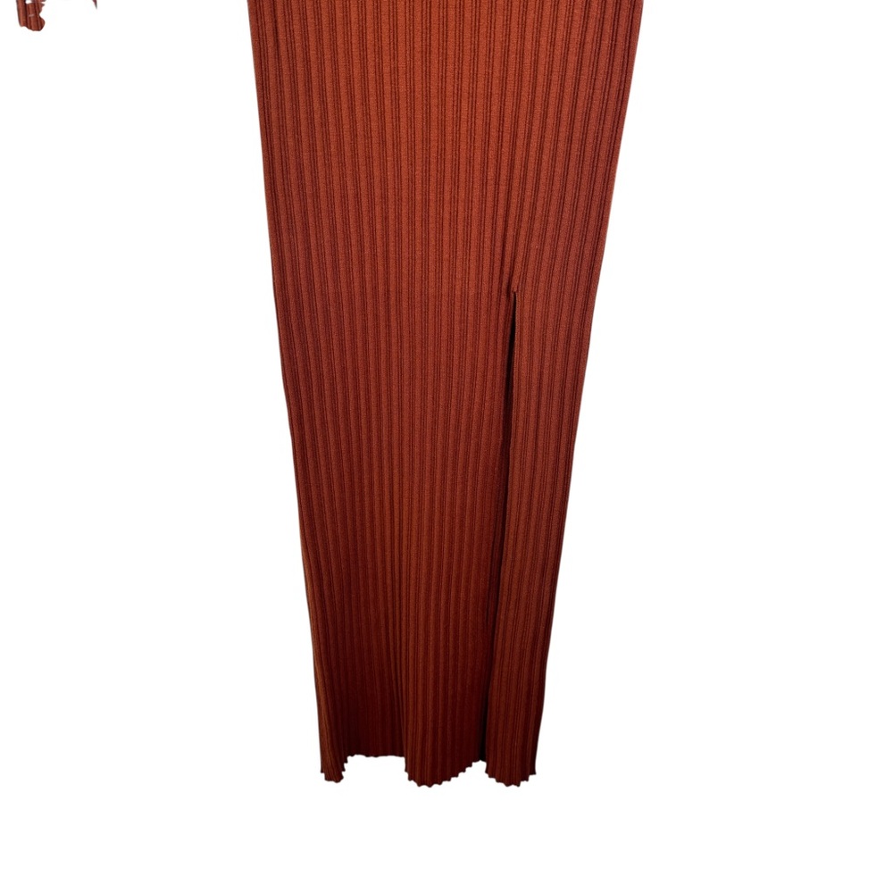 Aritzia Wilfred Alchemy Dress Orange Rust Long Sleeve Bodycon Dress Size Medium - Picture 5 of 16